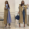 Lapel tie striped trench coat - ROUTINE FASHION